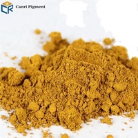 Fabrication de papier de sol de revêtement de brique de couleur jaune d'oxyde de fer 313 matériau de teinture en poudre de pigment inorganique