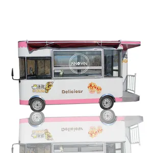 OEM Street Fast Food Cart Mobile Hot Dog Vending Trucks with CE Certification Customized Ice Cream Food Kiosk