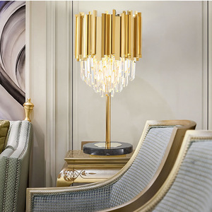 Nordic Modern <strong>Crystal</strong> Table Lamp Luxury Decorative Living Room Design Event Party Decoration Wedding Table Light - Product Image 1