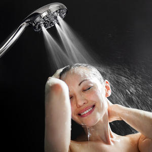 Juego de Ducha Portátil Redondo de 10 Funciones con Pistola Rociadora, Grifo de Latón con Aumento de Presión de Agua, Interruptores de Agua Fría y Caliente - Product Image 3