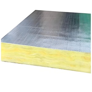 Design moderno di alta qualità 30mm pannello isolante in lana di vetro fabbrica isolamento termico diretto pietra a prova di fuoco foglio quadrato ISO - Product Image 1