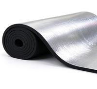 Rouleau d'isolation en mousse de caoutchouc avec feuille d'aluminium, isolation thermique, insonorisation, imperméabilisation, matériau d'isolation thermique pour toit, tuyau, mur