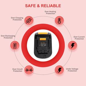 MIL18DL 适配器，用于将密尔沃基 18V 电池转换为得伟 20V 工具电池，用于 <span class=keywords><strong>M</strong></span>-18s 电池的转换，以用于得伟 20V 工具使用 - Product Image 6