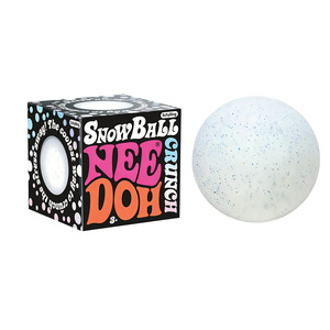 Giocattolo Sensoriale Nee Doh Snowball Crunch, Palla Antistress in TPR Bianco per Bambini e Adulti - Product Image 3