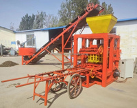Pavage en béton semi-automatique 6 pouces Machine de fabrication de blocs Qtj4 26 décoratifs en ciment creux solide en Sierra Leone en Tanzanie