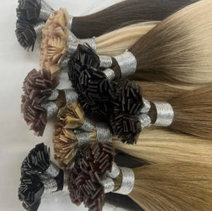 Extensions de cheveux naturels bruts russes doublement étirés avec colle à la kératine italienne, extensions à la kératine, pointes en K et pointes plates - Product Image 4