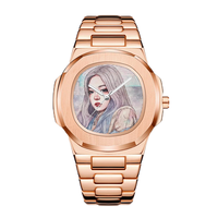 Low MOQ Design Private Label Armbanduhr Benutzer definierte Logo Uhr Alloy Quartz Company Marke Eigener Name Gravur Impressum Uhr
