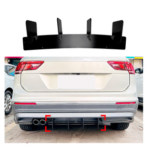 Amp-Z Rear Lip Spoiler Glossy Black For Volkswagen Tiguan L Mk2 2021 2022 2023 Tuning Style - Product Image 1