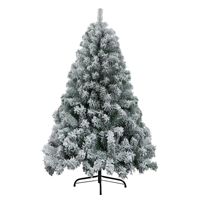 Sapin de Noël Artificiel 12-18m Floqué Blanc Neige PVC Personnalisable Usine Source Transfrontalière Chine