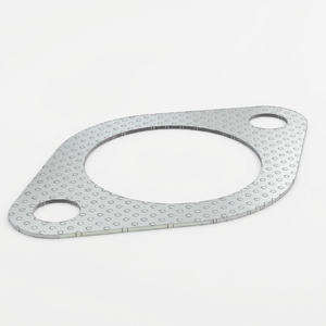 Joint de collecteur d'échappement en acier doux de type à bride ZANGO R521439 pour moteur 2 cylindres, joint d'étanchéité de moteur de tracteur pour JD 120C 130G 160GLC - Product Image 1