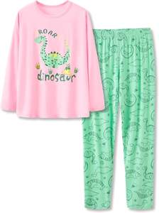 Ensembles de vêtements d'automne pour filles 2025 Offre Spéciale Ensembles de pyjama à impression personnalisée pour filles et garçons Vente en gros de pyjamas rayés décontractés pour enfants - Product Image 4