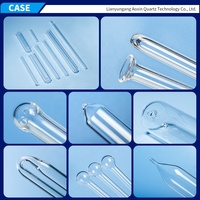 Tubes de quartz à fond rond clair de haute qualité personnalisés, échantillon de pari, tube à essai en quartz pour laboratoire