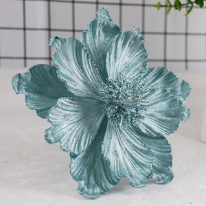 Flor de Magnolia Artificial para Decoración de Árbol de Navidad, 22cm, Adornos Colgantes Florales de Poliéster, Decoración para el Hogar, Fiestas, Boutique - Product Image 5