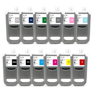 Aomya 700ML Compatible PFI 706 PFI706 para Cartucho de tinta con Chip 12 colores para impresoras Can IPF 8400 <span class=keywords><strong>9400</strong></span> 8400S 9400S - Product Image 1