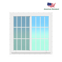 Finestra Scorrevole in PVC ad Alta Resistenza NFRC, Finestra in Vinile, Finestra in UPVC per Aree Residenziali Costiere USA