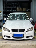 Kit de pare-chocs avant sport M-Tech pour BMW Série 3 E90 avec feux antibrouillard et calandre inférieure