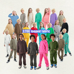 Set di <span class=keywords><strong>abbigliamento</strong></span> personalizzato per ragazzi 3-4 5-6 8 12-13 da <span class=keywords><strong>14</strong></span> a 15 <span class=keywords><strong>anni</strong></span> bambini 2 pezzi 320G tessuto ad anello autunno inverno set felpe con cappuccio per ragazzi - Product Image 1