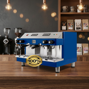 เครื่องชงกาแฟเอสเพรสโซ่เชิงพาณิชย์ OEM สีน้ำเงิน 220V กึ่งอัตโนมัติ ระดับมืออาชีพ ตัวเครื่องสแตนเลส สำหรับร้านกาแฟและบาร์ - Product Image 2