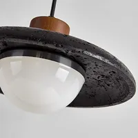 Lampu Gantung LED Gaya Vintage Desain Mewah Retro Black Hole Stone Flying Saucer Gaya Italia untuk Kamar Tidur yang Dapat Disesuaikan