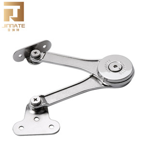 JINNATE Gas Spring With Ball Bearing For Cabinet Doors 09 Park Anywhere Chrome Plated Zinc Alloy Door Mount Hardware - Product Image 1