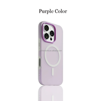Casing ponsel Matte magnetik ramah kulit, sarung HP gaya Jelly TPU untuk iPhone 12 13 14 15 16 17 Pro Max 17 tahan guncangan
