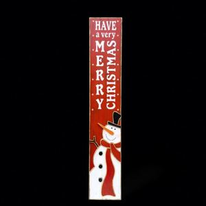 Muñeco de Nieve de Madera Personalizable 2025, Decoraciones Navideñas, Letrero Festivo con Luces - Product Image 2