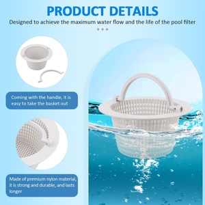 Panier de remplacement pour <span class=keywords><strong>skimmer</strong></span> de piscine Pentair 513330, panier de <span class=keywords><strong>skimmer</strong></span> mural pour piscine hors sol avec poignée - Product Image 3