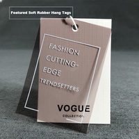 Étiquettes suspendues personnalisées en silicone écologique de qualité supérieure, estampées à chaud, pour vêtements, chaussures, sacs - Designers professionnels, marque Tuocaise