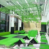 Parcours Ninja Spartan pour Enfants : Équipement d'Entraînement et d'Obstacles 3D pour le Développement Physique en Extérieur