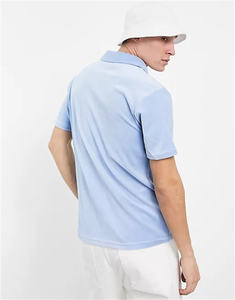 Camiseta de <span class=keywords><strong>toalla</strong></span> para hombre, camisa de manga corta con cuello en V con logotipo personalizado, <span class=keywords><strong>Polo</strong></span> de <span class=keywords><strong>toalla</strong></span> de <span class=keywords><strong>playa</strong></span> de rizo, venta al por mayor, 2022 - Product Image 4