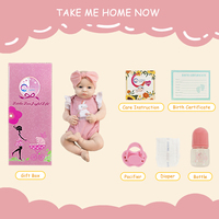 Poupée reborn en silicone de 18 pouces, corps entier, LUOLUO, jouet hyper réaliste en tissu doux pour filles, nouveau-nés, tout-petits, enfants, cadeau