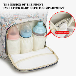 AMIQI LZ03 vente en gros, <span class=keywords><strong>sac</strong></span> à dos <span class=keywords><strong>extensible</strong></span> imprimé personnalisé, sacs à couches pour bébé avec station à <span class=keywords><strong>langer</strong></span> - Product Image 4