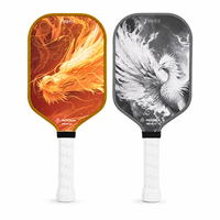 Dernier design Fire&Ice, raquette de pickleball USAPA de haute qualité, fabriquée sur mesure en fibre de carbone titane T700 thermoformée