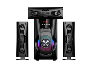 Rạp chiếu phim tại nhà hệ thống 3.1 đa phương tiện Hệ thống loa rạp hát tại nhà OEM cho 70 Wát RGB LED chiếu sáng kỹ thuật số khuếch đại từ xa - Product Image 3