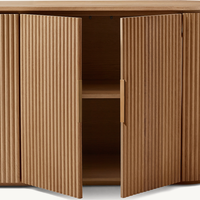 Buffet de luxe moderne Meubles de salon Planche de bois en chêne naturel massif Buffets rustiques