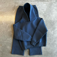 Ensemble de survêtement unisexe en néoprène, sweat-shirt à capuche ample et pantalon de survêtement, ensemble de survêtement pour hommes