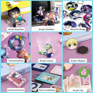 Dijes Acrílicos de Alta Calidad con Bajo Pedido Mínimo, Pines Acrílicos Personalizados con Perlas, Llavero con Perlas, Adecuado para Regalos de Anime - Product Image 5