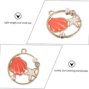 Schelp Zeester Charmes Vis Marine Collectie Armband Hanger Zee Natuurlijke Zuidelijke Charme Sieraden - Product Image 4