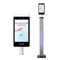 Terminal de contrôle d'accès par reconnaissance veineuse de la paume, lecteur NFC sans contact pour entrée de porte, reconnaissance faciale et scanner de veines de la paume