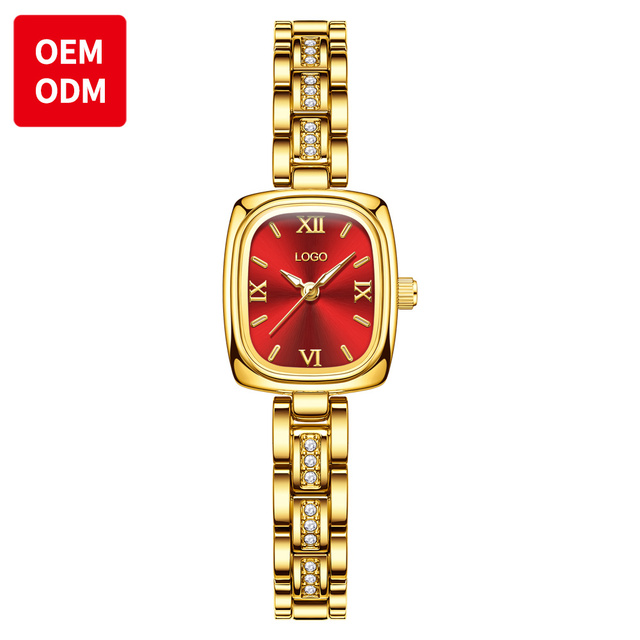 Oem 3695 Women's Square Retro Quartz Watch Sapphire Crystal Pointer High Grade Stainless Steel Alloy Waterproof Luxury Fashion