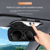 Boîte de rangement ABS pour pare-soleil de voiture, étui à lunettes de soleil à clipser pour BMW, étui de rangement pour montures de lunettes, disponible en stock transfrontalier