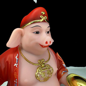 Estatua de Buda Zhu Bajie Mariscal Tianpeng; Envío de Resina Pura para Altar; Adorno para Ofrendas Domésticas de Zhu Wuneng Zhu Ganglie - Venta al por Mayor - Product Image 3