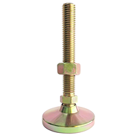Pieds de nivellement pivotants en acier robuste, base de 76 mm, 5/8-11-6 pouces, pieds de nivellement pivotants, pieds de meubles pour machine, pied réglable