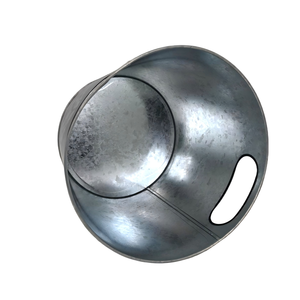 Cubo de Hielo de Metal Galvanizado Blanco con Logotipo Personalizado, con Doble Asa, para Enfriar Cerveza y Vino, para Promoción en Bares y Clubes - Product Image 5