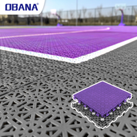 Dalles de sol emboîtables professionnelles en plastique FIBA pour terrains de basketball, volleyball et tennis de table, revêtement de sol extérieur écologique et antichoc