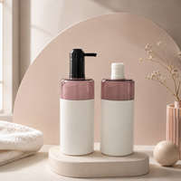 Bouteille de shampoing en plastique HDPE de 500 ml, couleur personnalisée, avec pompe distributrice et capuchon à pression pour gel douche et lavant corporel – Vente en gros