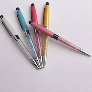 High Quality Custom Logo Advertising 1.0Mm Writing Width Crystal Touch Stylus <b>Pen</b> Promotional Gift Metal Material for Office - Product Image 2