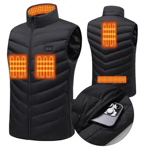 USA Size Heated Vest Winter warm USB rechargeable removable battery waterproof Men's and Women's Heated Vests Warm waistcoat