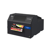 Imprimante d'étiquettes couleur grand format Epson CW-C6530A 8 pouces 1 200 dpi avec découpe automatique, compatible Windows, Linux et iOS