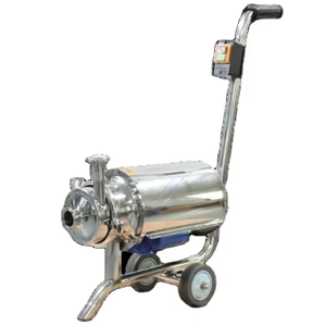 0.75KW 120V/60HZ Monophasé Sanitaire En Acier Inoxydable SS304 Tri Pince Pompe <span class=keywords><strong>À</strong></span> Lait Pompe Centrifuge Avec Chariot - Product Image 1